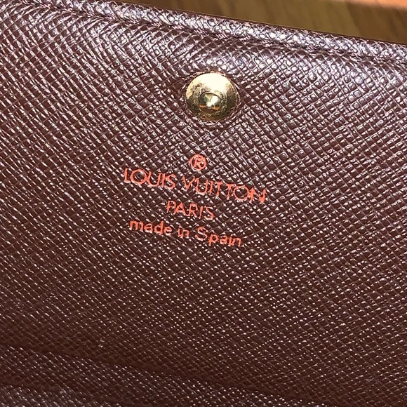 Authentic Louis Vuitton Damier Ebene Porte-Monnaie Tresor Wallet - Picture 7 of 16